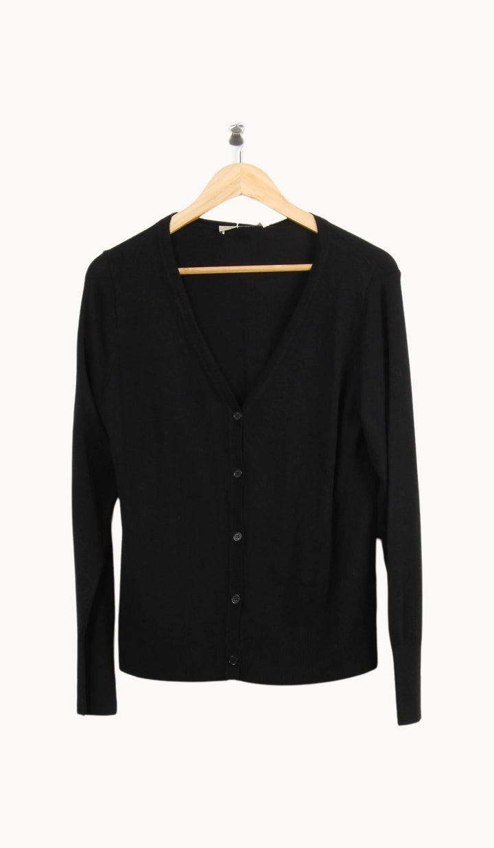 Cardigan Noir - Taille L/40 de la marque La Fée Maraboutée | PARAD62972 - Vendu par Paradigme - Image 2