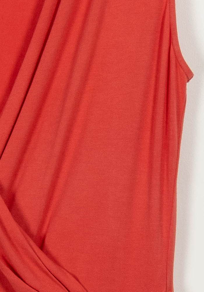 Robe Sans Manches Rouge - Taille M/38 de la marque La Fée Maraboutée | PARAD62987 - Vendu par Paradigme - Image 3