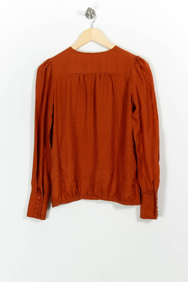 Blouse Orange - Taille S/36 de la marque Sessùn | PARAD63013 - Vendu par Paradigme - Image 4