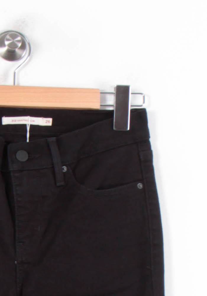 Jean Slim Noir - Taille S/36 de la marque Levi's | PARAD63016 - Vendu par Paradigme - Image 3