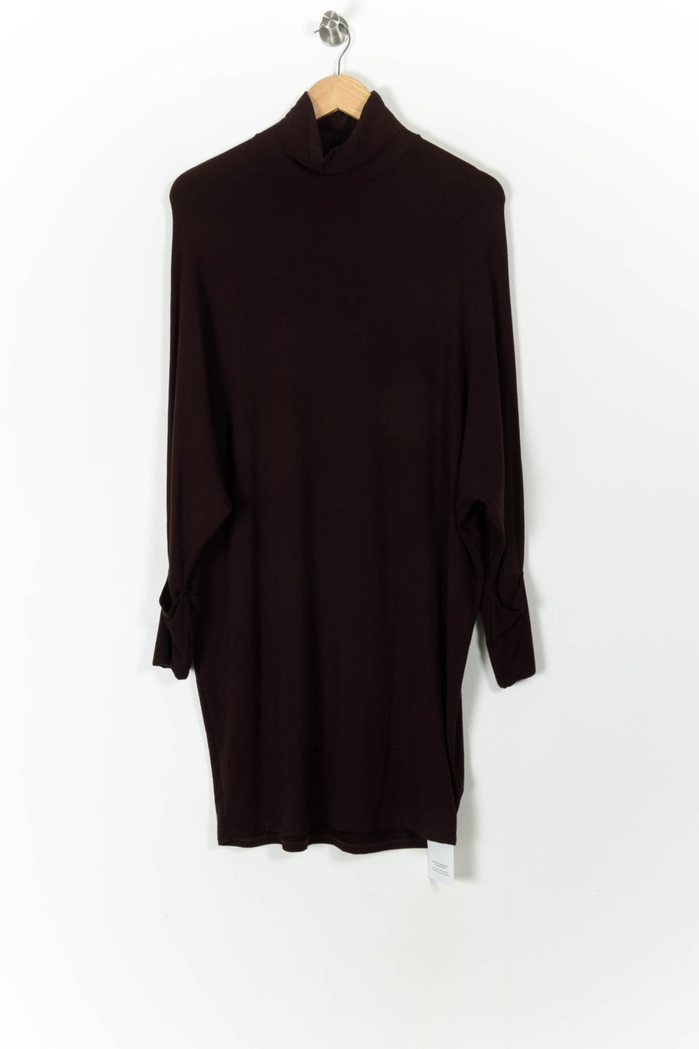 Robe Midi Bordeaux - Taille S/36 de la marque Majestic Filatures | PARAD63030 - Vendu par Paradigme - Image 2