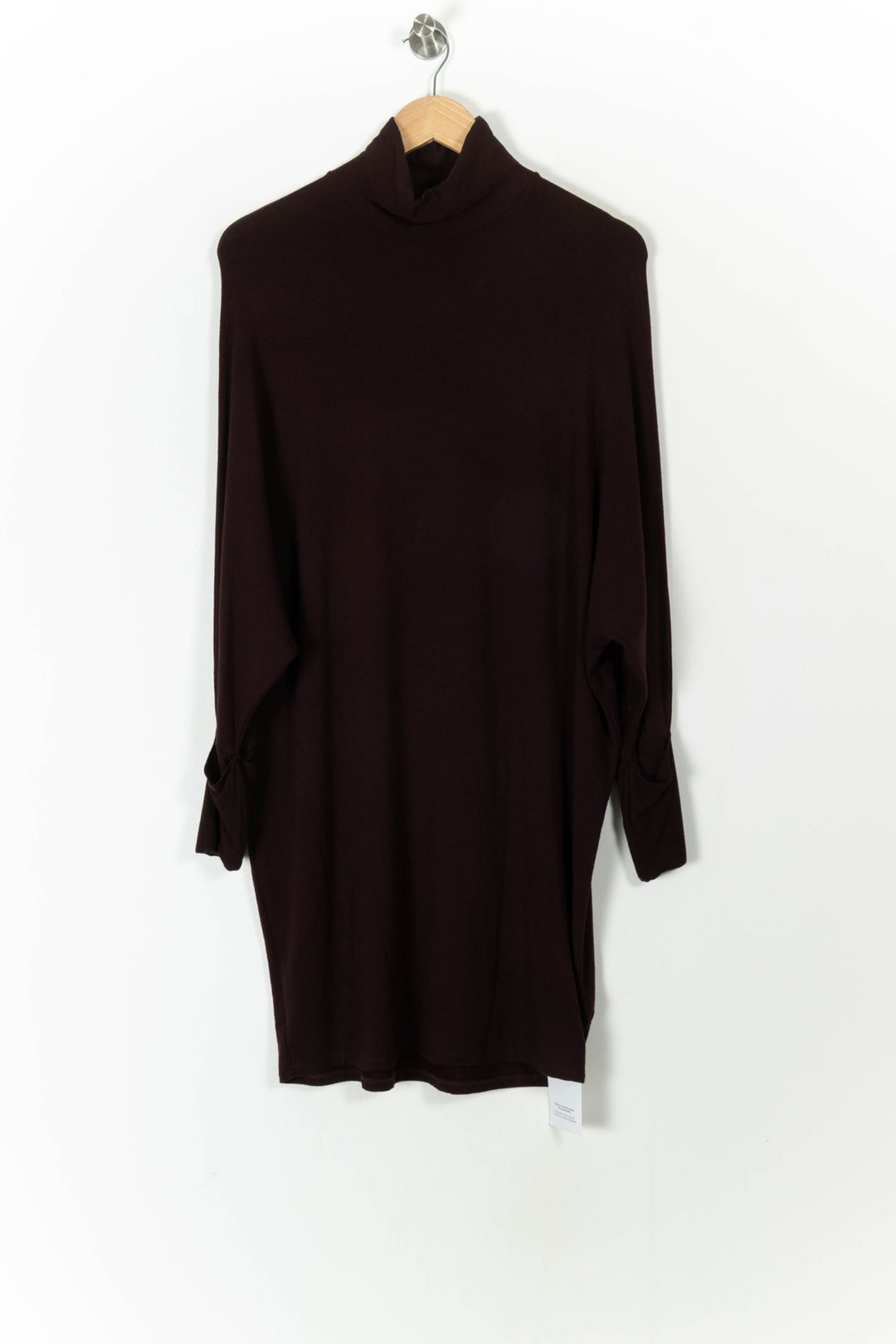 Robe Midi Bordeaux - Taille S/36 de la marque Majestic Filatures | PARAD63030 - Vendu par Paradigme - Image 2