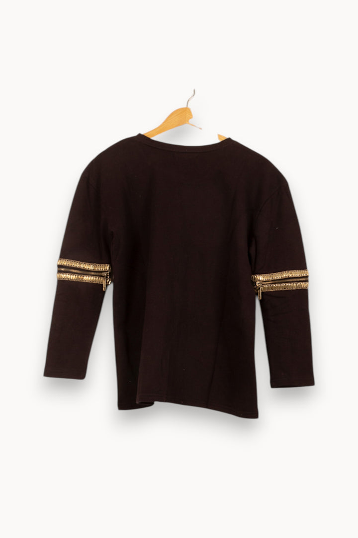 Pull Noir et Doré - Taille M/38 de la marque Bérénice | PARAD63042 - Vendu par Paradigme - Image 4