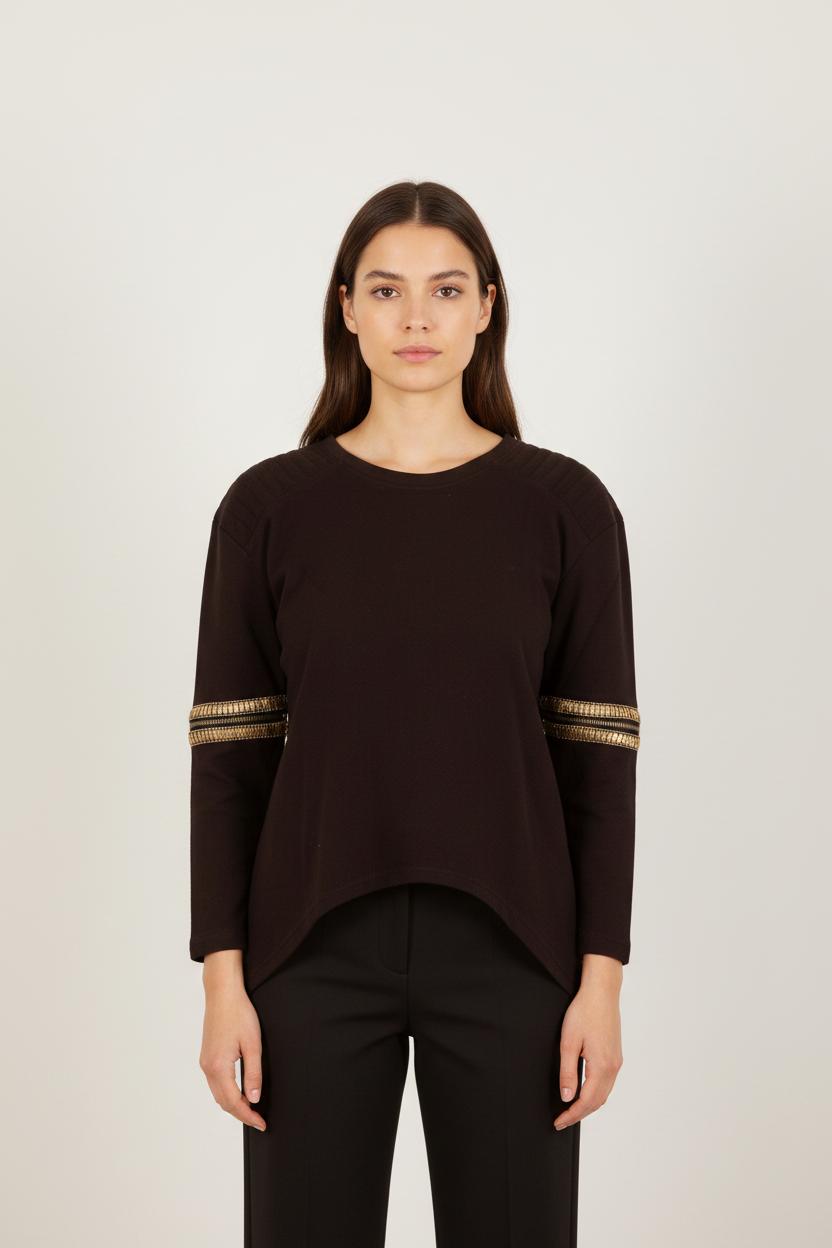 Pull Noir et Doré - Taille M/38