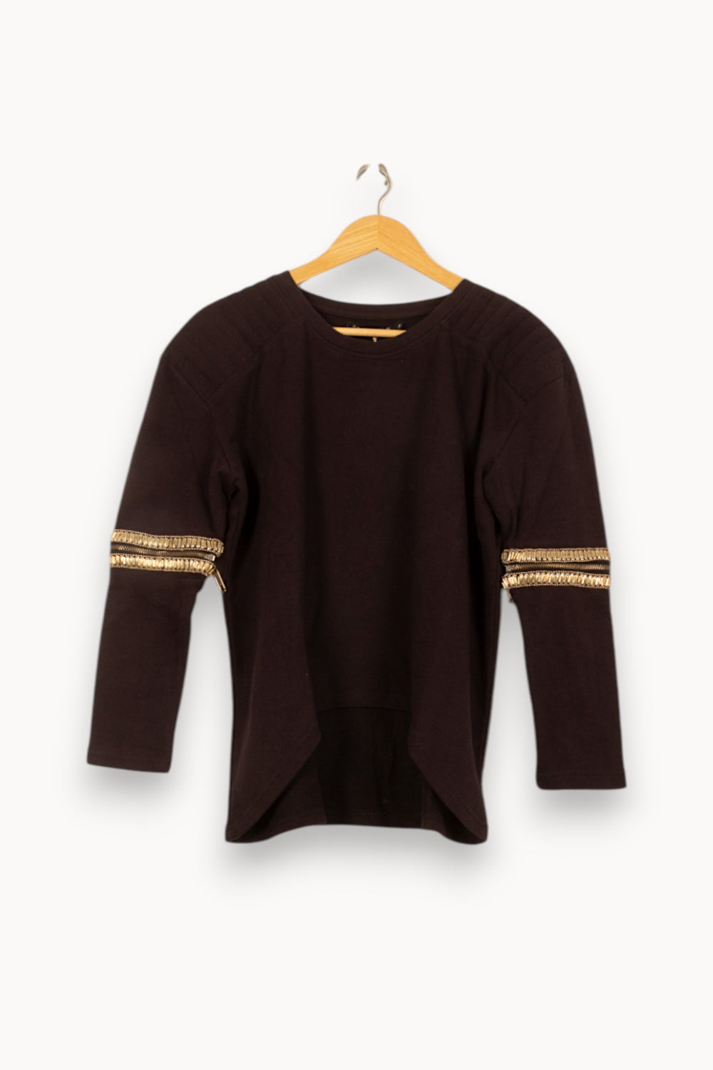 Pull Noir et Doré - Taille M/38 de la marque Bérénice | PARAD63042 - Vendu par Paradigme - Image 2