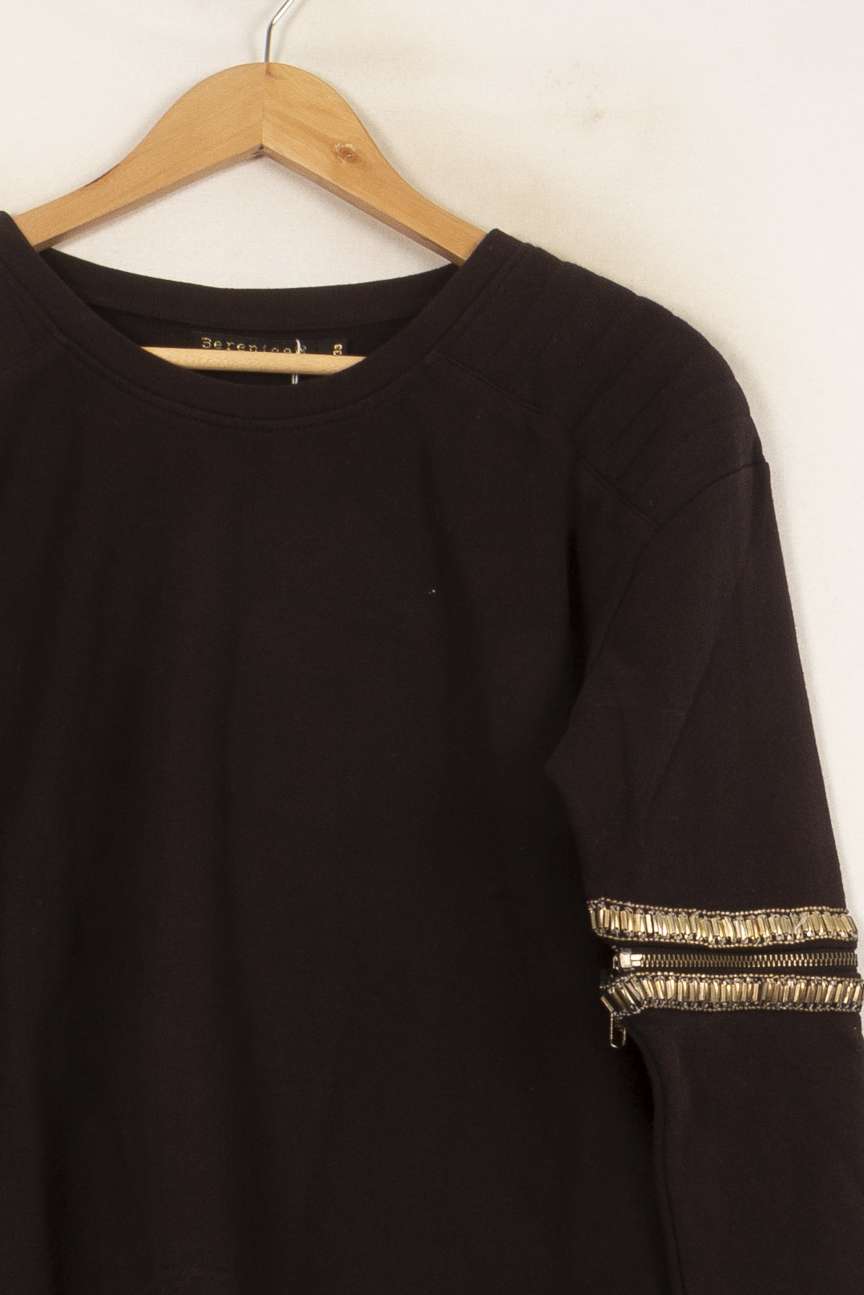 Sweat Noir et Doré - Taille M/38 de la marque Bérénice | PARAD63044 - Vendu par Paradigme - Image 3