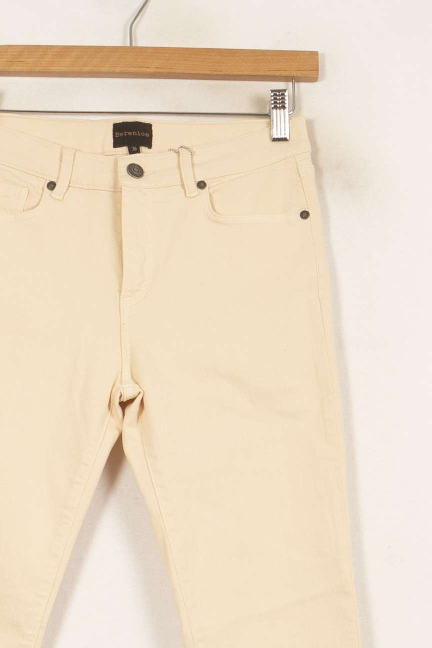 Jean Beige - Taille S/36 de la marque Bérénice | PARAD63048 - Vendu par Paradigme - Image 3