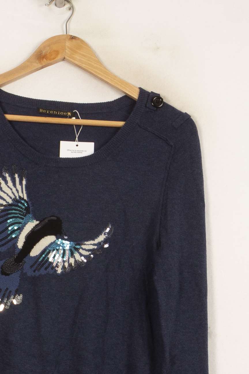 Pull Bleu - Taille S/36 de la marque Bérénice | PARAD63060 - Vendu par Paradigme - Image 3