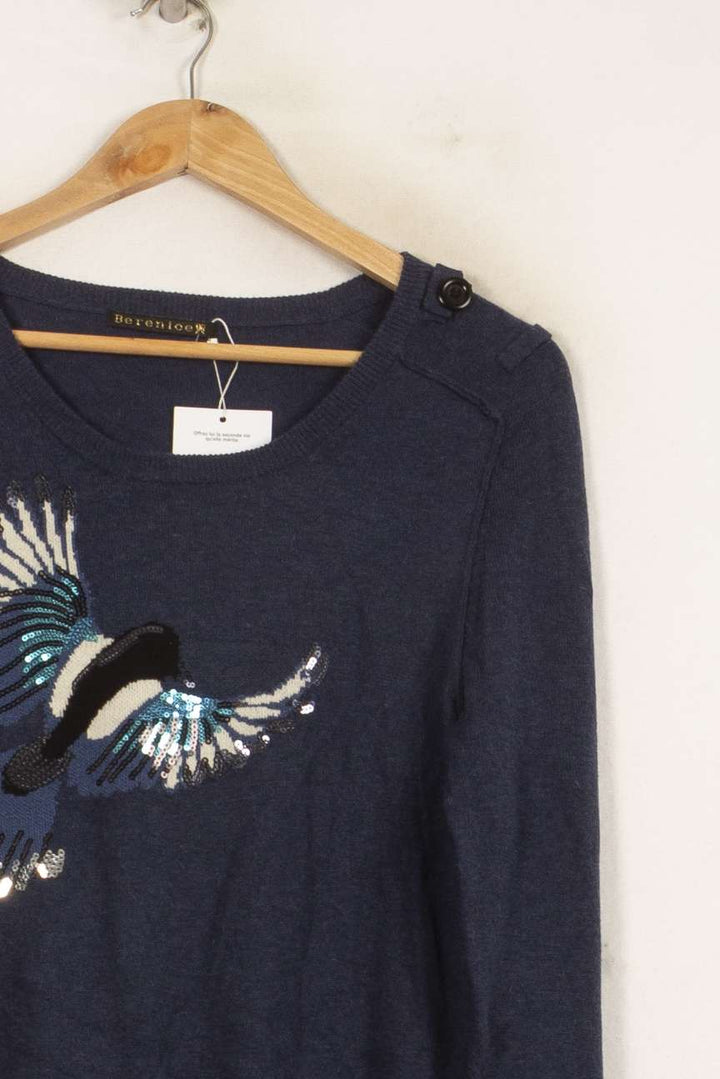 Pull Bleu - Taille S/36 de la marque Bérénice | PARAD63060 - Vendu par Paradigme - Image 3