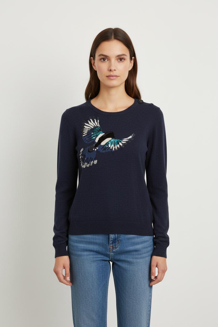 Pull Bleu - Taille S/36