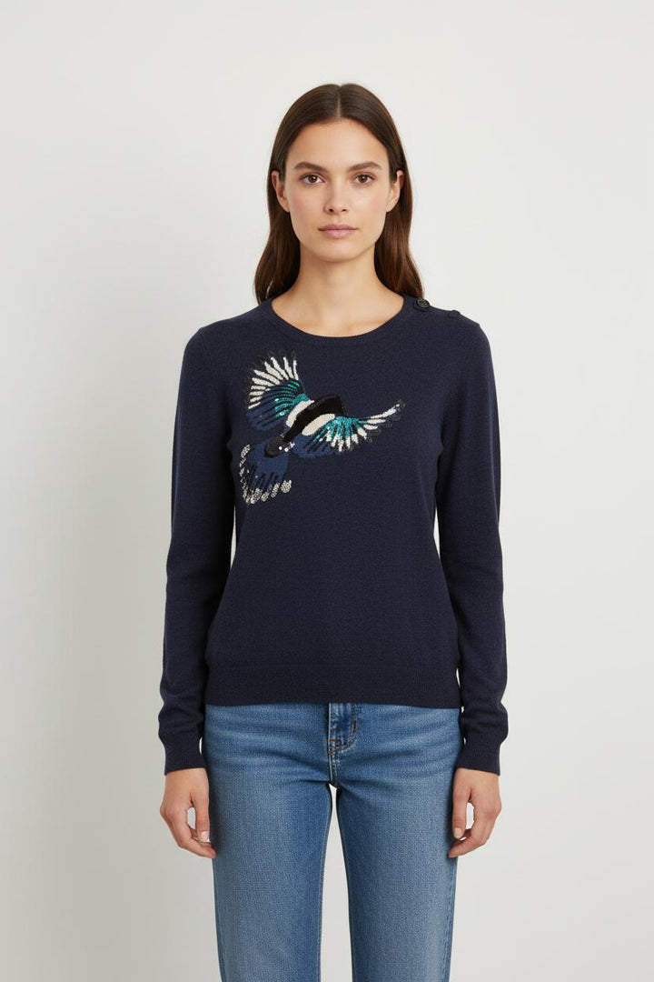 Pull Bleu - Taille S/36