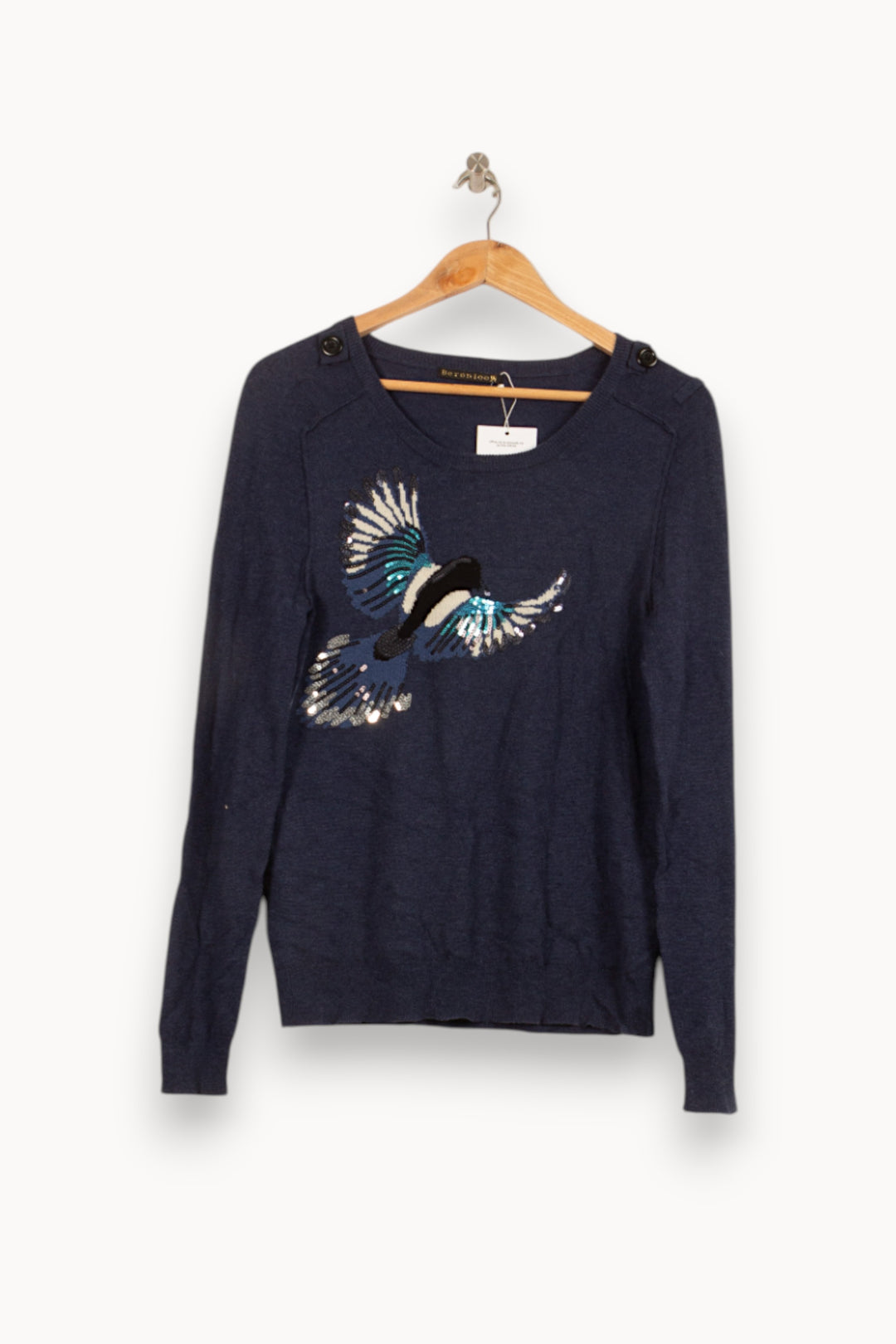 Pull Bleu - Taille S/36 de la marque Bérénice | PARAD63060 - Vendu par Paradigme - Image 2