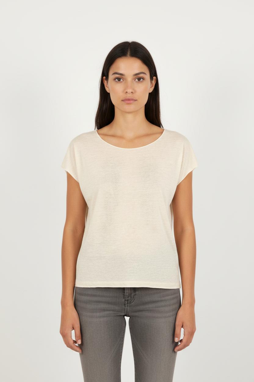 Tee-shirt Beige - Taille S/36