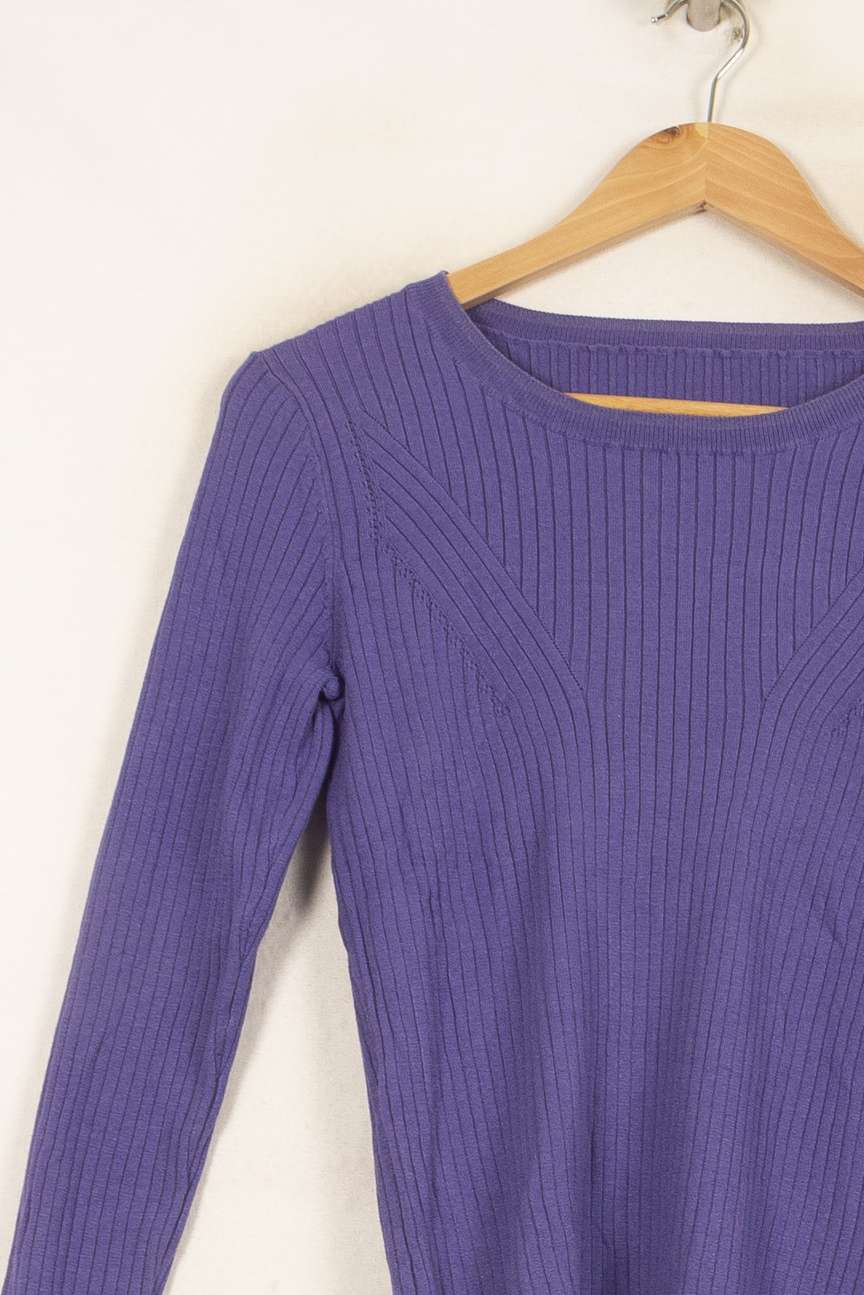 Pull Violet - Taille S/36 de la marque Bérénice | PARAD63071 - Vendu par Paradigme - Image 3