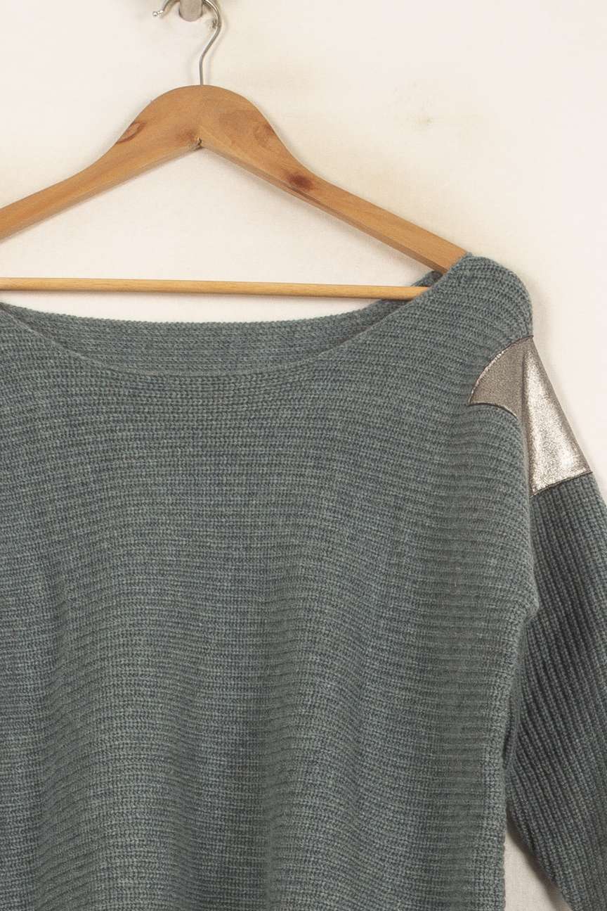 Pull Bleu et Argenté - Taille S/36 de la marque Bérénice | PARAD63072 - Vendu par Paradigme - Image 3