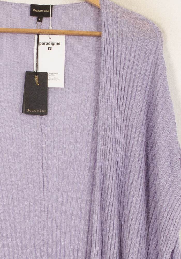 Cardigan Violet - Taille L/40 de la marque Bérénice | PARAD63075 - Vendu par Paradigme - Image 3