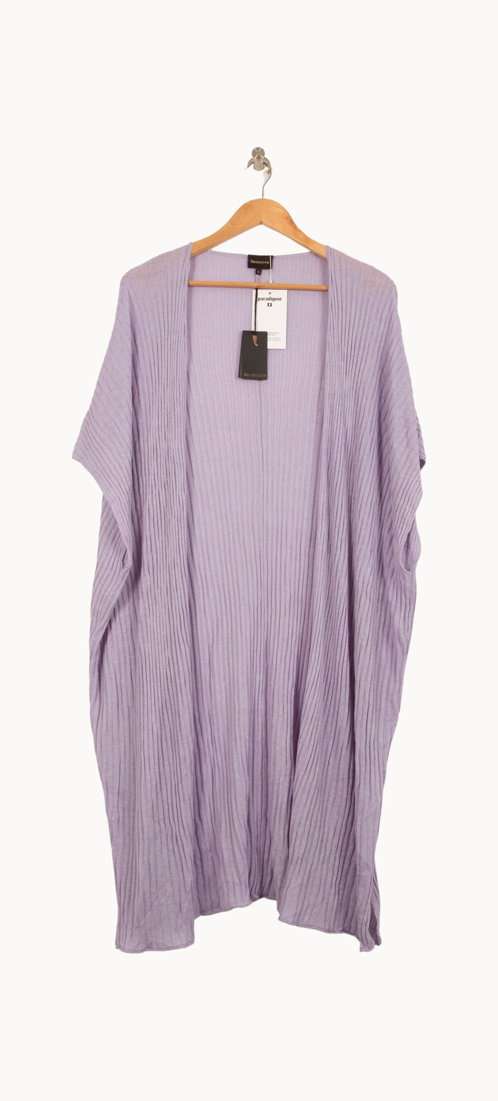 Cardigan Violet - Taille L/40 de la marque Bérénice | PARAD63075 - Vendu par Paradigme - Image 2