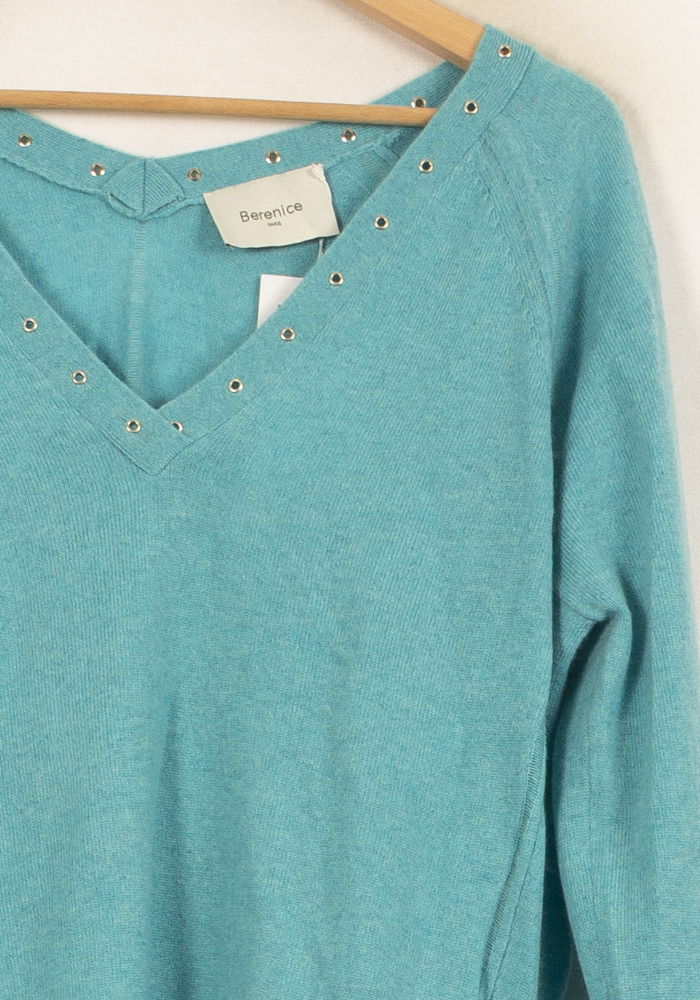 Pull Bleu - Taille S/36 de la marque Bérénice | PARAD63086 - Vendu par Paradigme - Image 3