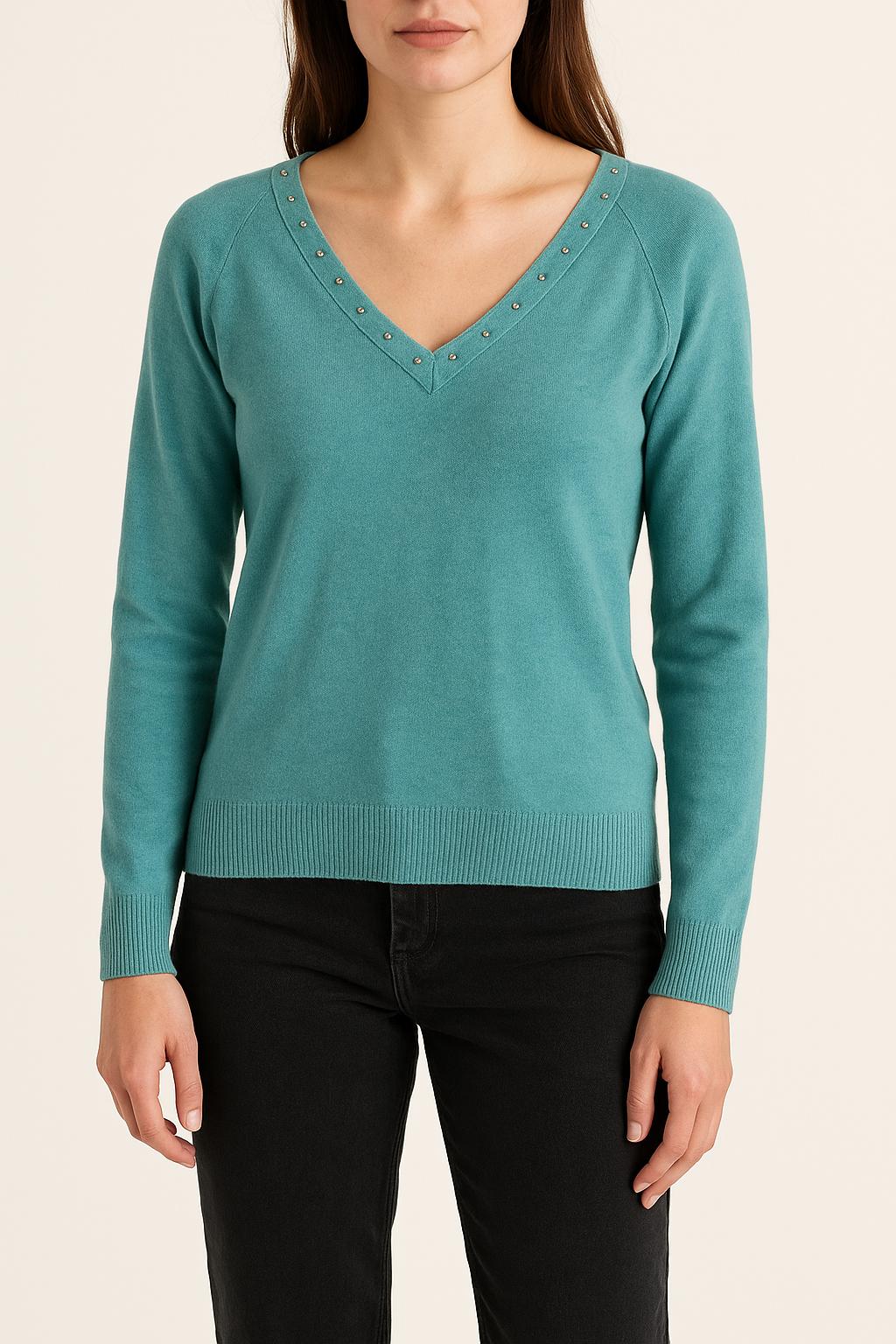 Pull Bleu - Taille S/36 de la marque Bérénice | PARAD63086 - Vendu par Paradigme - Image 1