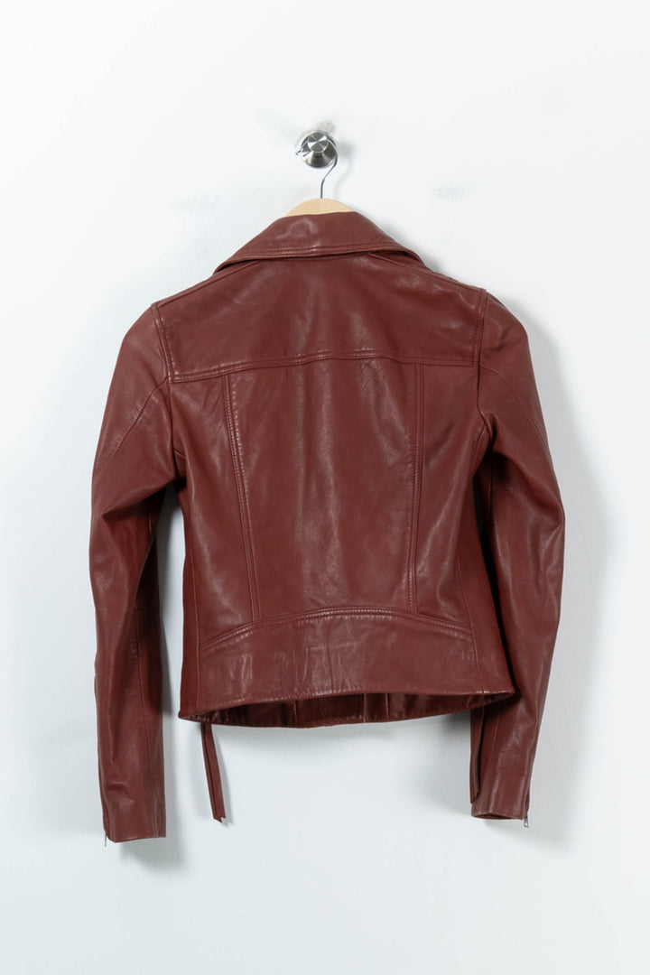 Perfecto Bordeaux - Taille XS/34 de la marque All Saints | PARAD63091 - Vendu par Paradigme - Image 4