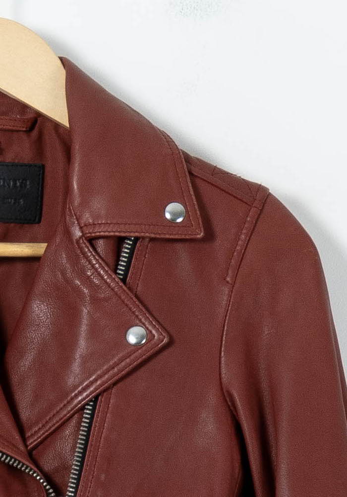 Perfecto Bordeaux - Taille XS/34 de la marque All Saints | PARAD63091 - Vendu par Paradigme - Image 3