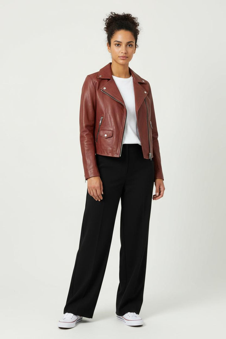 Perfecto Bordeaux - Taille XS/34 de la marque All Saints | PARAD63091 - Vendu par Paradigme - Image 1