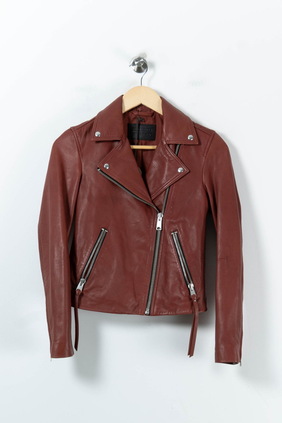 Perfecto Bordeaux - Taille XS/34 de la marque All Saints | PARAD63091 - Vendu par Paradigme - Image 2