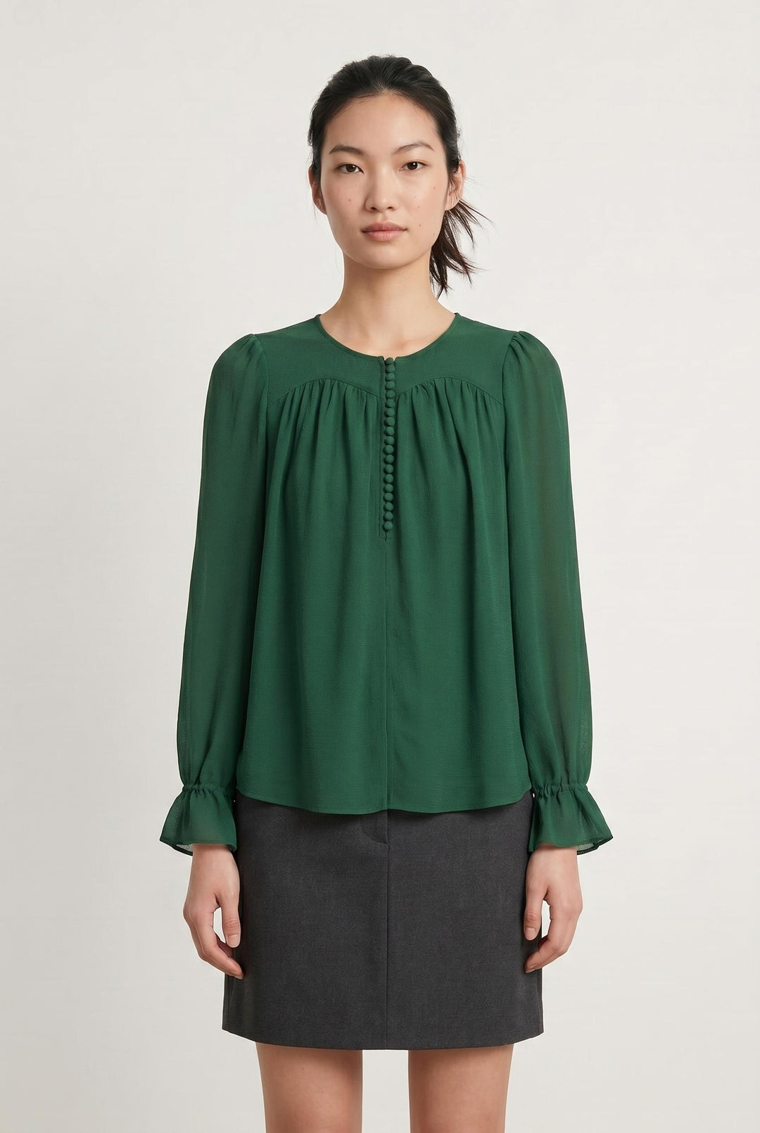 Blouse Verte - Taille S/36 de la marque ba&sh | PARAD63094 - Vendu par Paradigme - Image 1