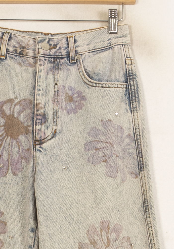 Jean Large Bleu - Taille XS/34 de la marque Sandro | PARAD63120 - Vendu par Paradigme - Image 3