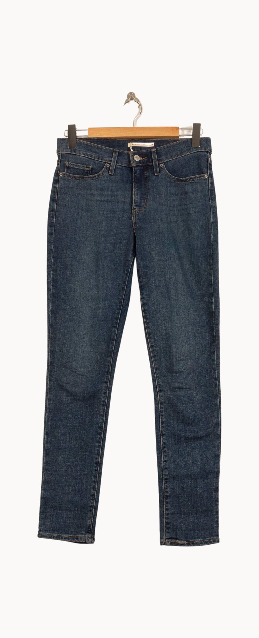 Jean Skinny Bleu - Taille M/38 de la marque Levi's | PARAD63122 - Vendu par Paradigme - Image 2