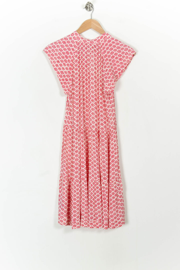 Robe Fluide Rose et Blanc - Taille XS/34 de la marque Zadig&Voltaire | PARAD63131 - Vendu par Paradigme - Image 4