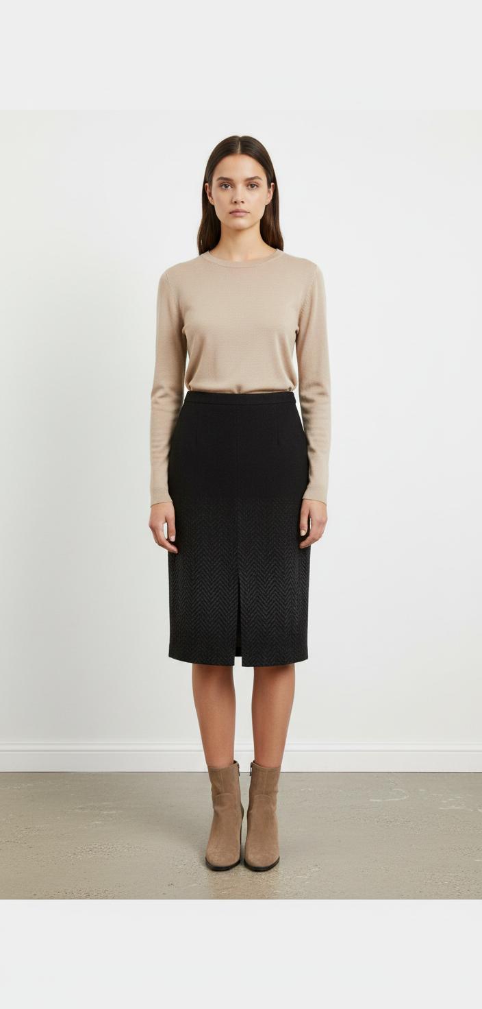 Jupe Crayon Noire - Taille XS/34
