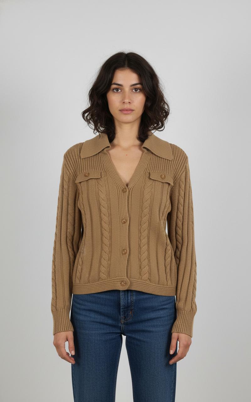 Cardigan Beige - Taille S/36