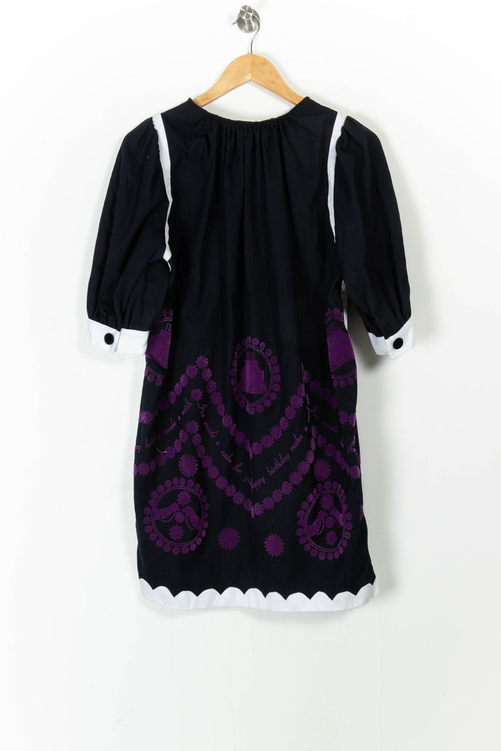 Robe Droite Bleu et Blanc - Taille M/38 de la marque Manoush | PARAD63175 - Vendu par Paradigme - Image 4