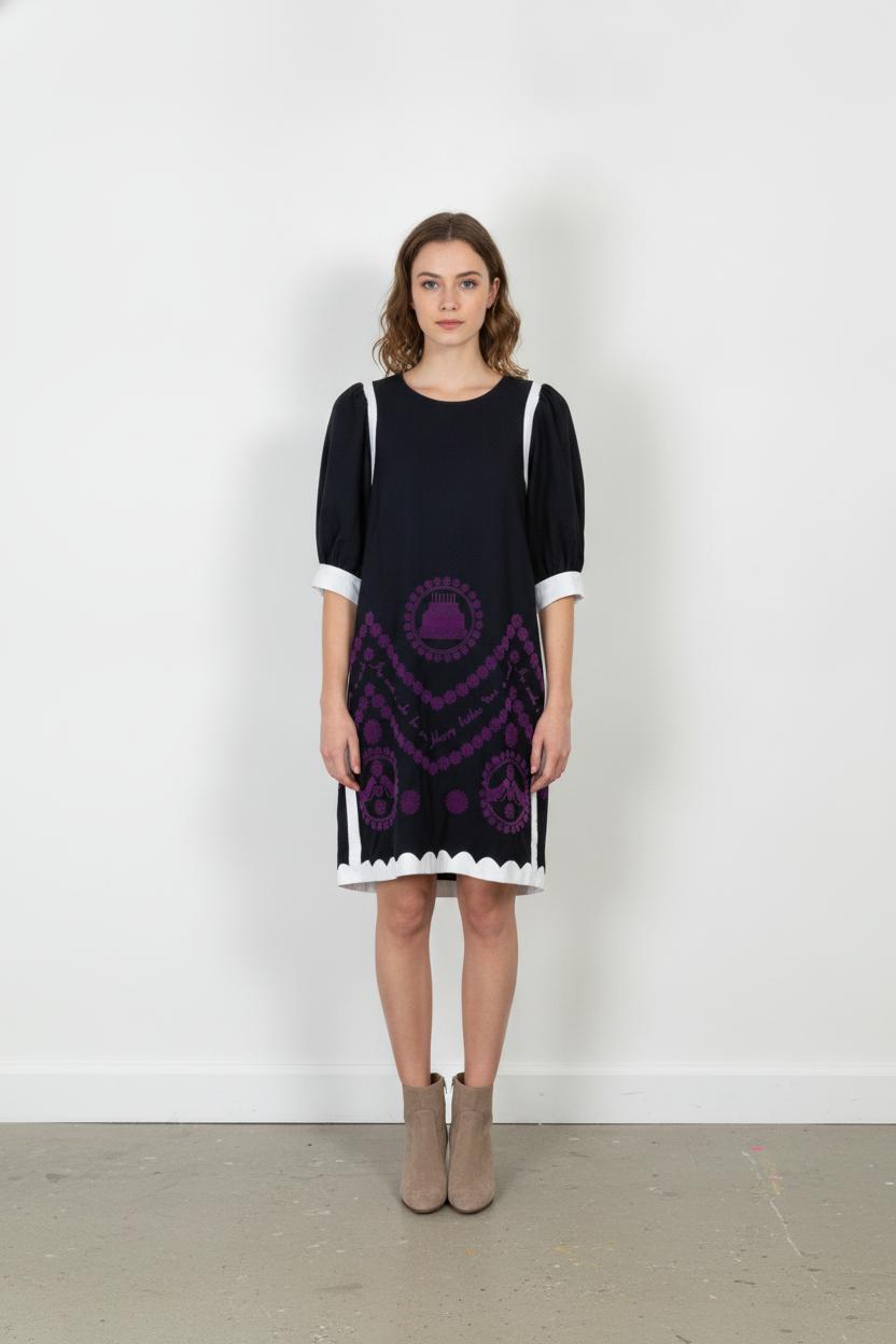 Robe Droite Bleu et Blanc - Taille M/38 de la marque Manoush | PARAD63175 - Vendu par Paradigme - Image 1