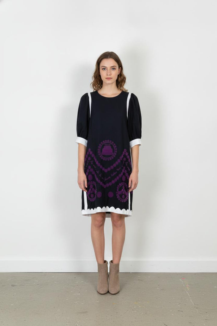 Robe Droite Bleu et Blanc - Taille M/38 de la marque Manoush | PARAD63175 - Vendu par Paradigme - Image 1