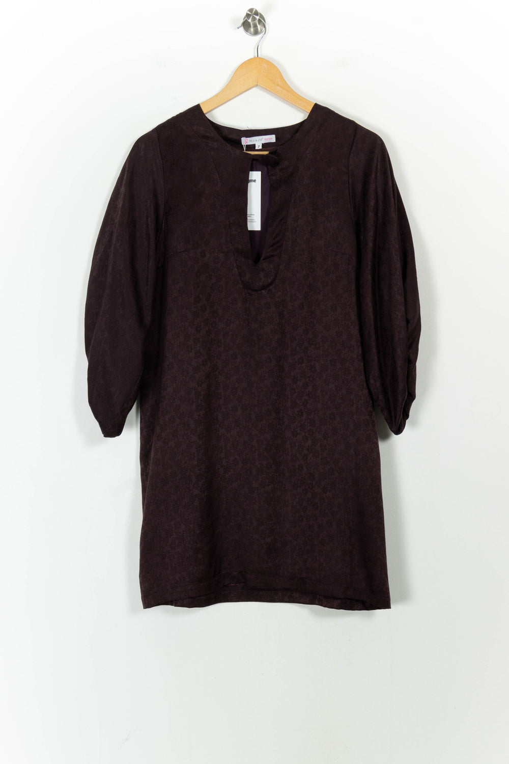 Robe Droite Bordeaux - Taille M/38 de la marque Paul & Joe Sister | PARAD63176 - Vendu par Paradigme - Image 2