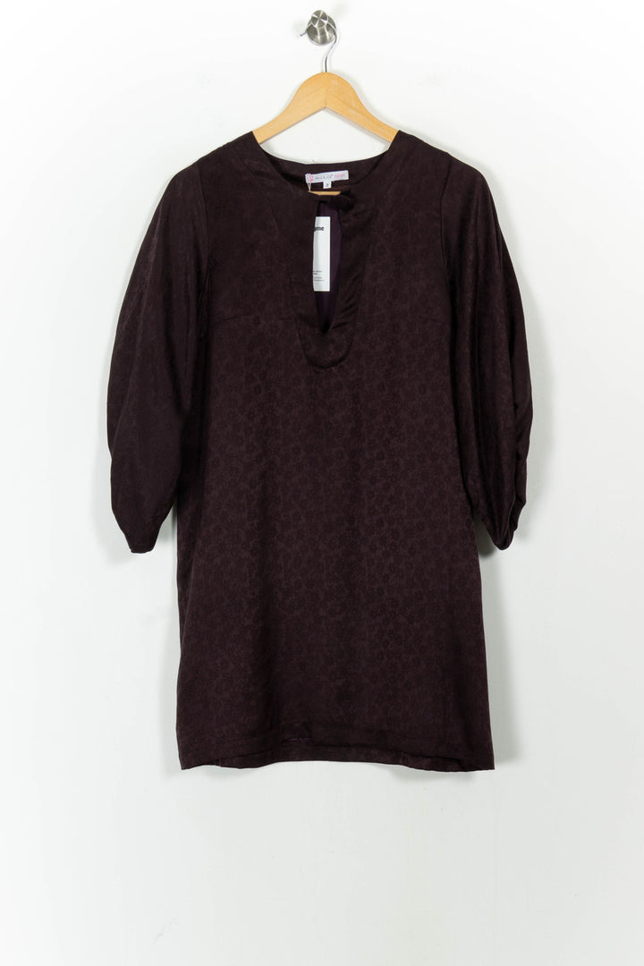 Robe Droite Bordeaux - Taille M/38 de la marque Paul & Joe Sister | PARAD63176 - Vendu par Paradigme - Image 2