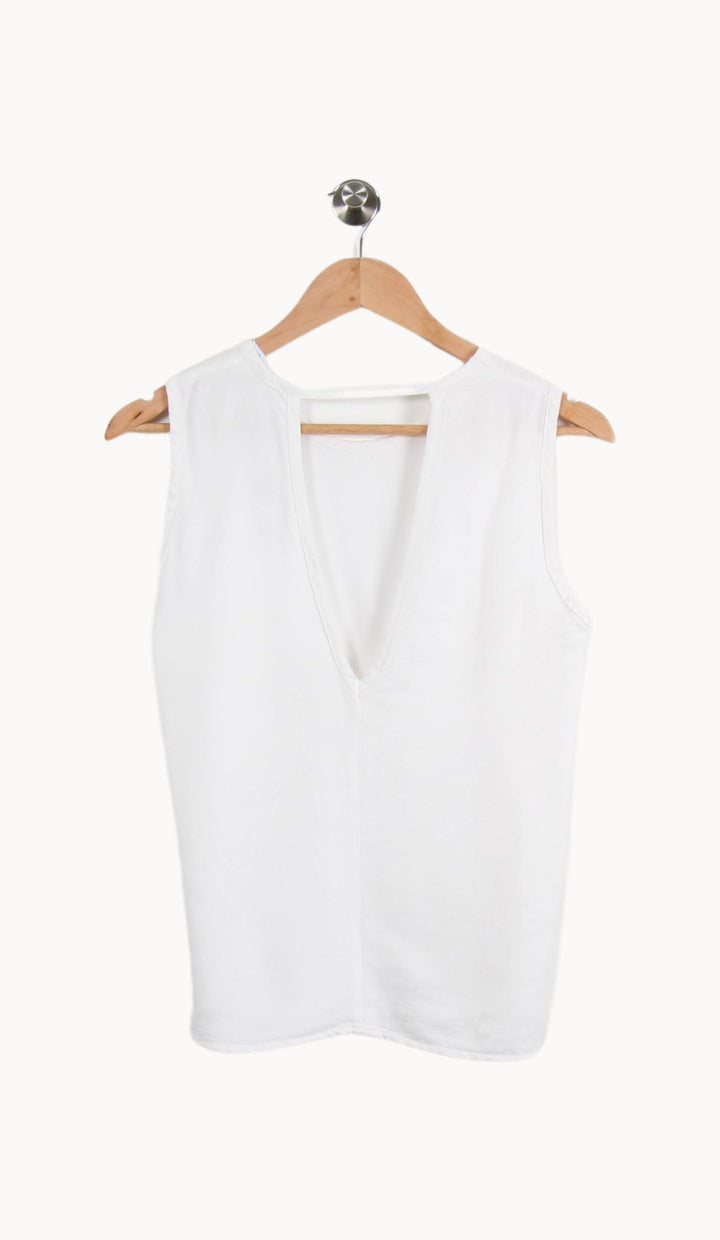 Débardeur Blanc - Taille S/36 de la marque Sandro | PARAD63187 - Vendu par Paradigme - Image 4
