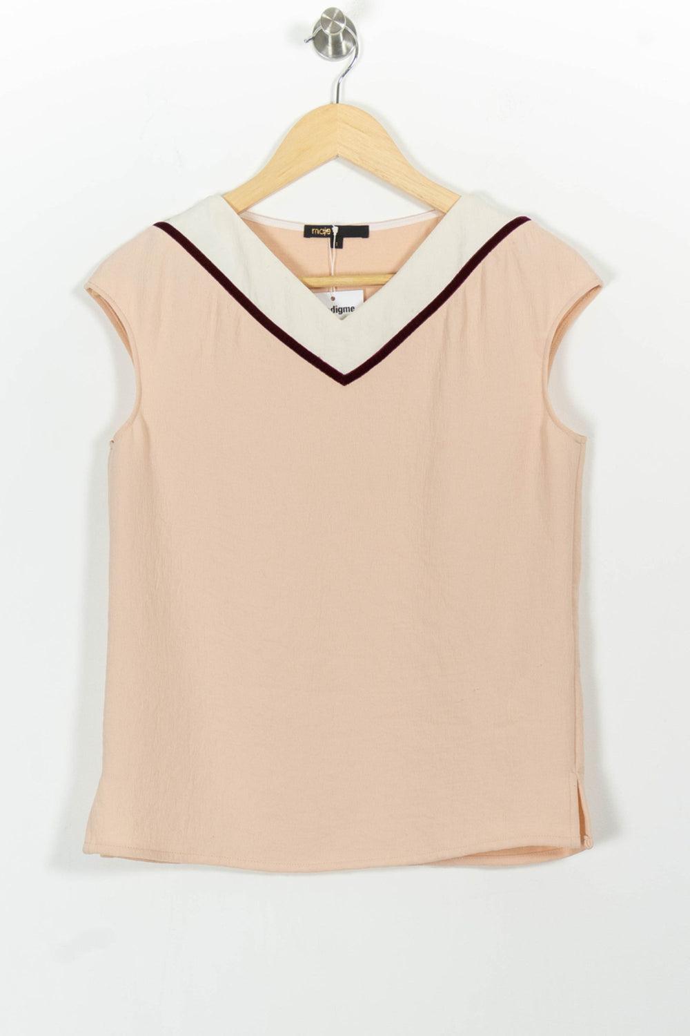 Débardeur Rose et Blanc - Taille S/36 de la marque Maje | PARAD63188 - Vendu par Paradigme - Image 2