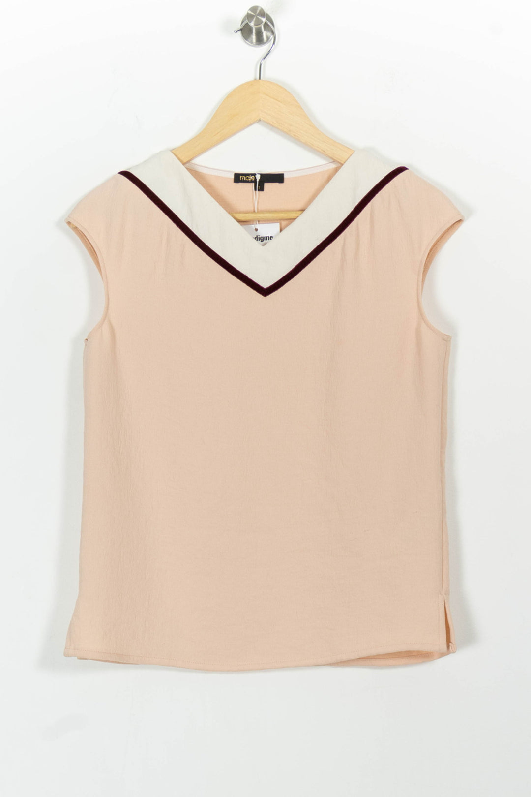 Débardeur Rose et Blanc - Taille S/36 de la marque Maje | PARAD63188 - Vendu par Paradigme - Image 2