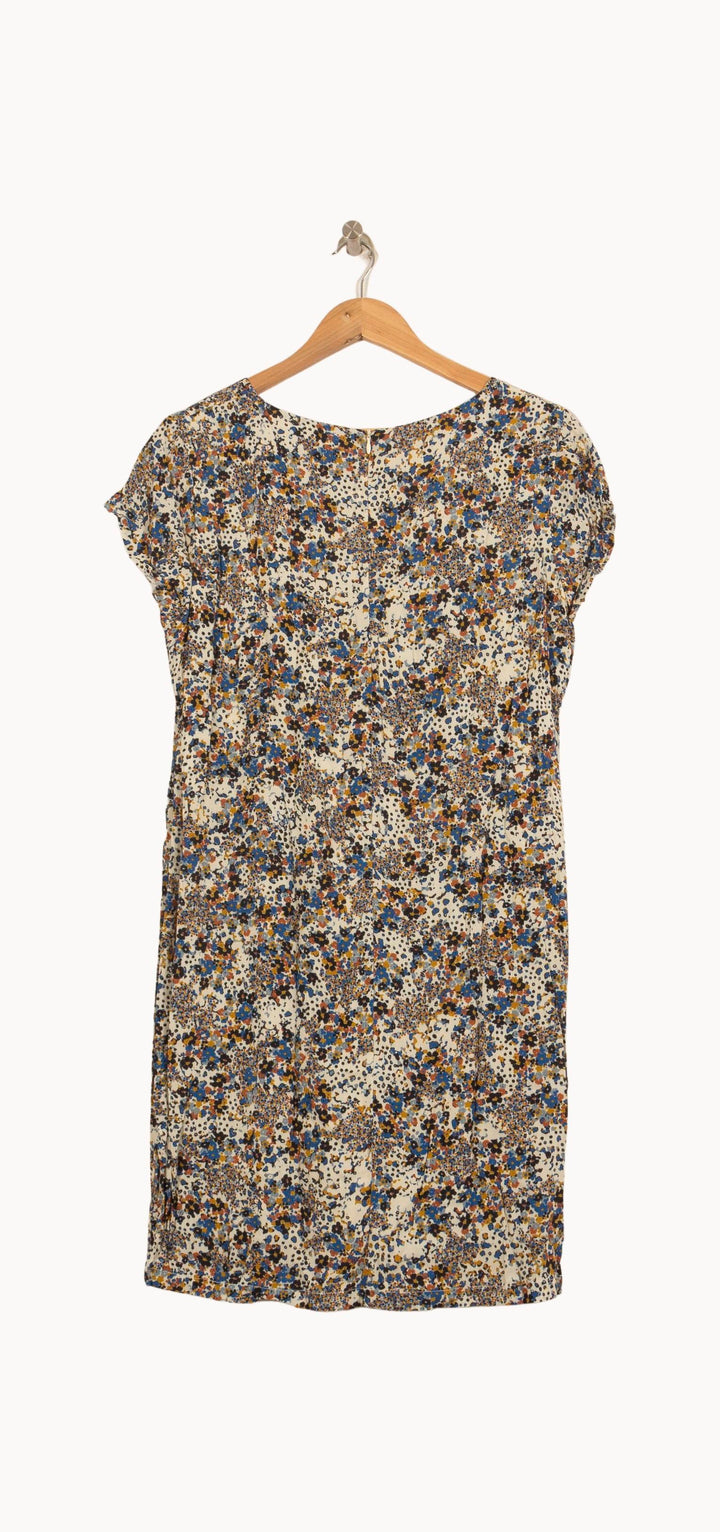 Robe Bleu et Beige - Taille S/36 de la marque La Fée Maraboutée | PARAD63230 - Vendu par Paradigme - Image 4