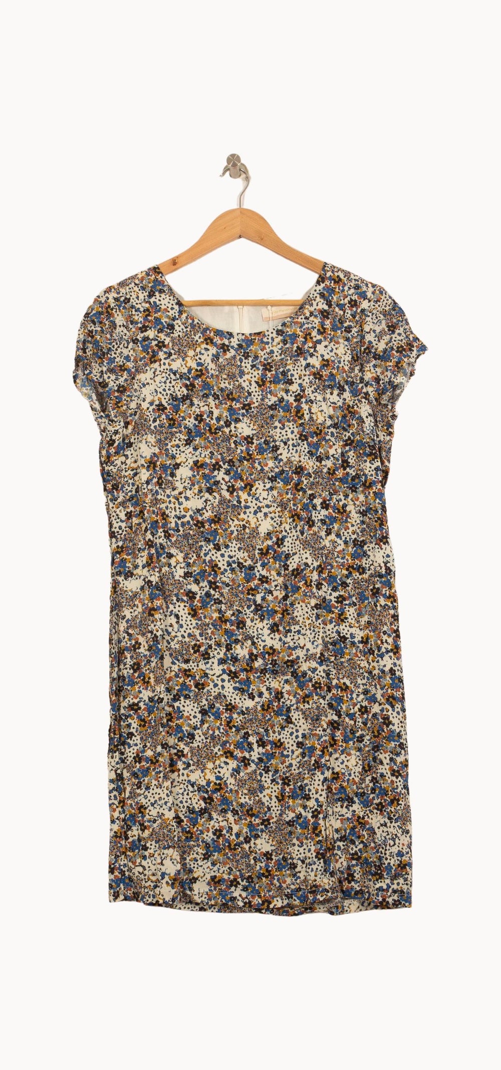 Robe Bleu et Beige - Taille S/36 de la marque La Fée Maraboutée | PARAD63230 - Vendu par Paradigme - Image 2