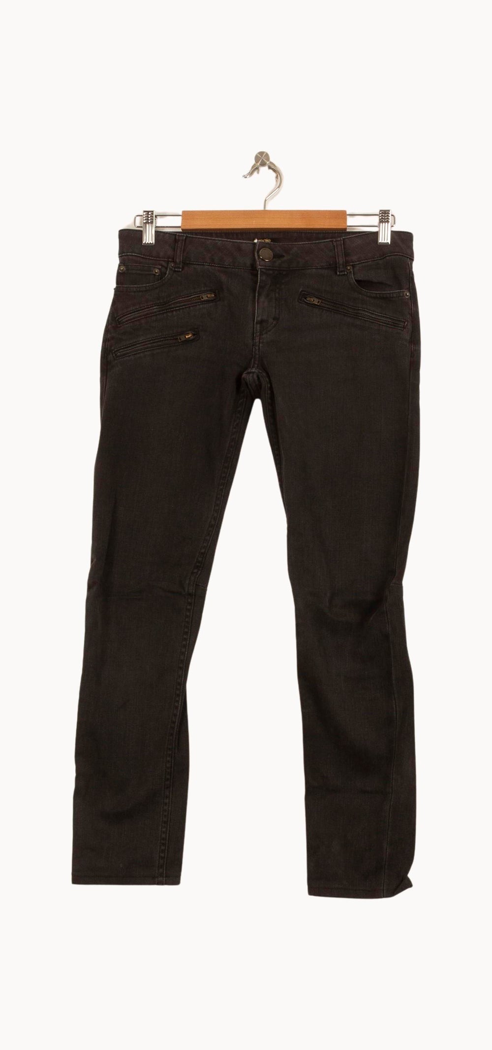 Jean Gris - Taille M/38 de la marque Maje | PARAD63232 - Vendu par Paradigme - Image 2
