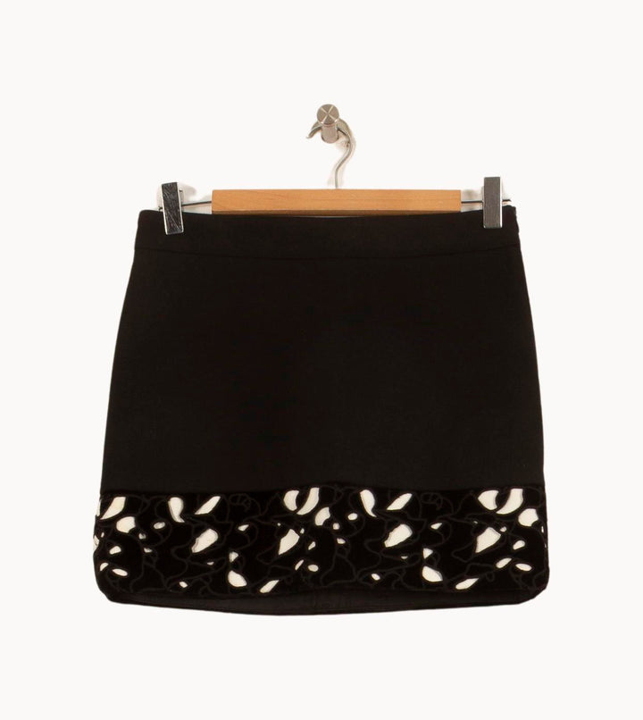 Jupe Courte Noire et Blanche - Taille S/36 de la marque Maje | PARAD63235 - Vendu par Paradigme - Image 2