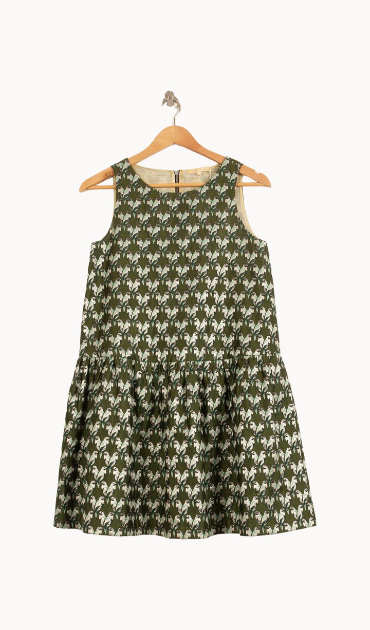 Robe Sans Manches Verte et Blanche - Taille S/36 de la marque Maje | PARAD63237 - Vendu par Paradigme - Image 2