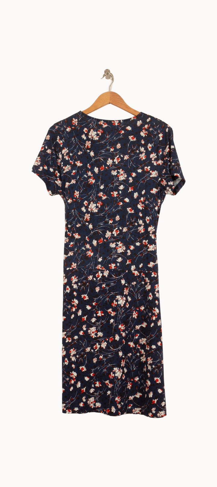 Robe Portefeuille Bleu et Blanc - Taille S/36 de la marque La Fée Maraboutée | PARAD63239 - Vendu par Paradigme - Image 4