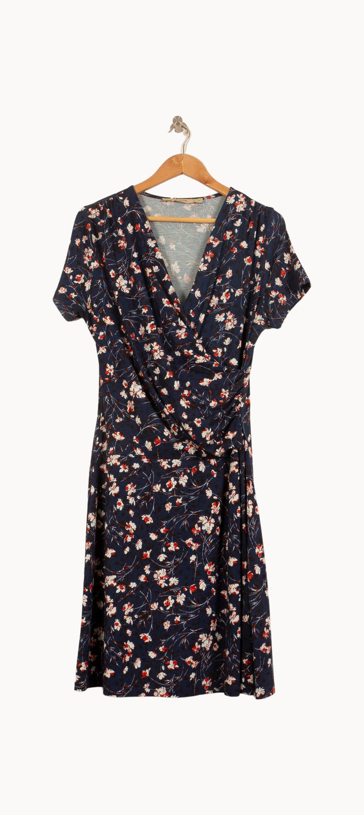 Robe Portefeuille Bleu et Blanc - Taille S/36 de la marque La Fée Maraboutée | PARAD63239 - Vendu par Paradigme - Image 2
