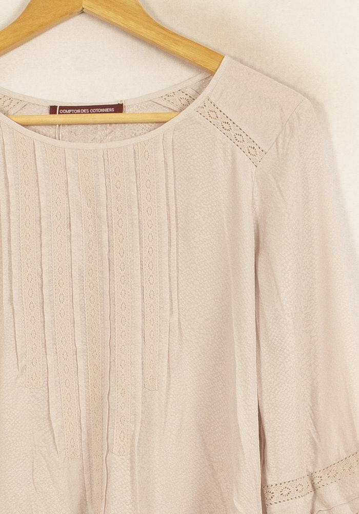 Blouse Beige - Taille M/38 de la marque Comptoir des Cotonniers | PARAD63248 - Vendu par Paradigme - Image 3