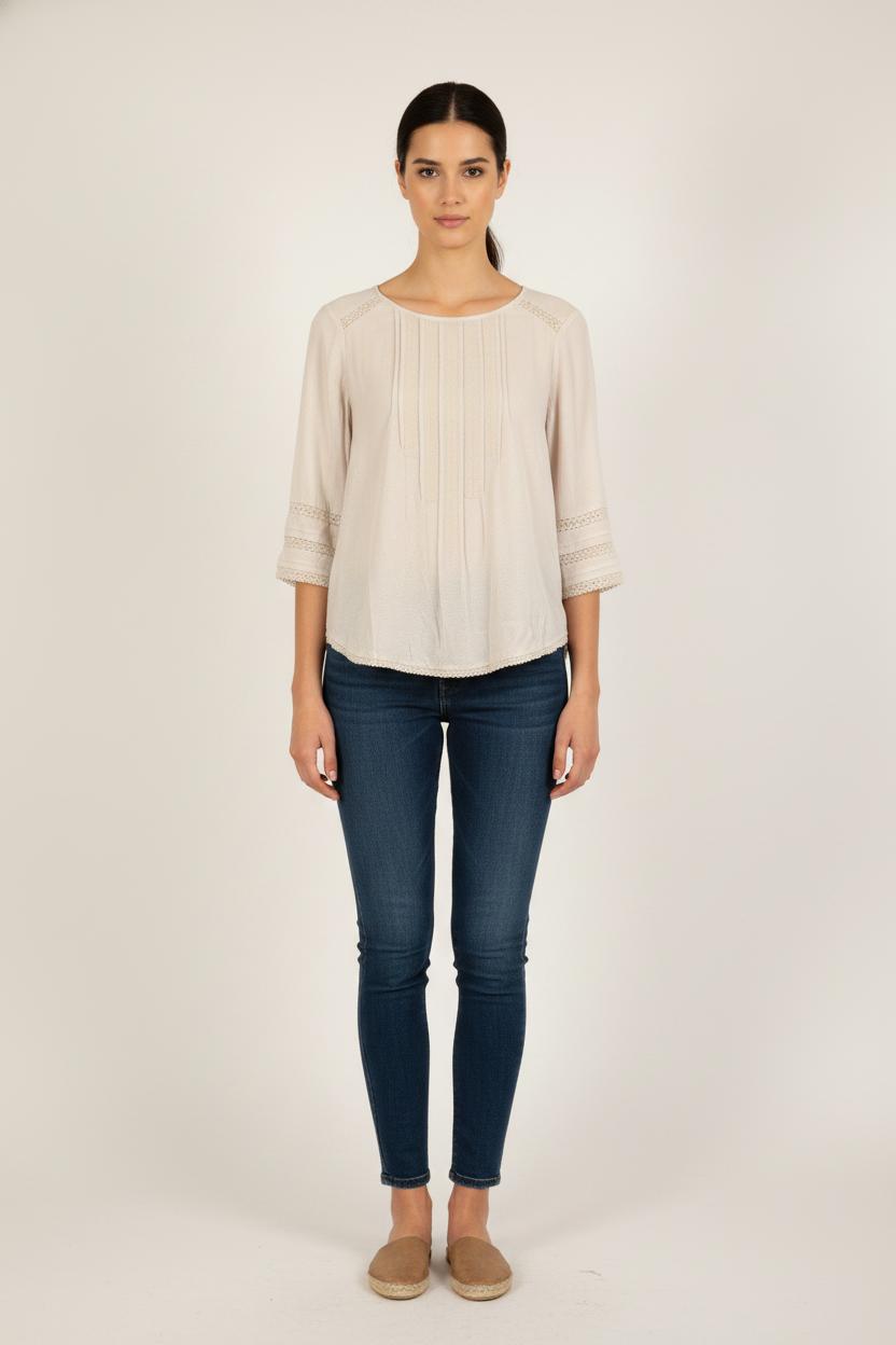 Blouse Beige - Taille M/38